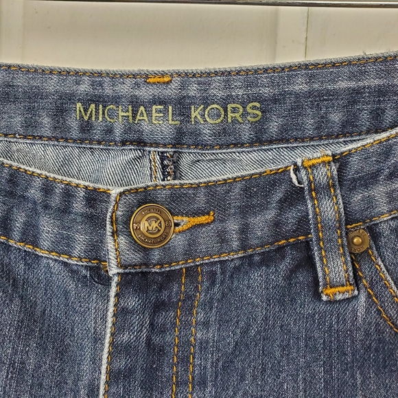 Michael Kors Women's 6 Mid Rise Bootcut Denim Blue Jeans - Picture 5 of 11